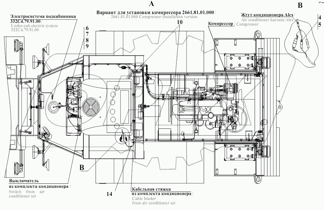 Электросистема кондиционера СК2.81.85.000Т