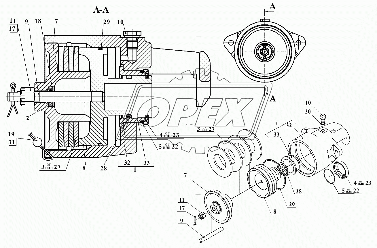 Механизм тормозной У35615-35.530
