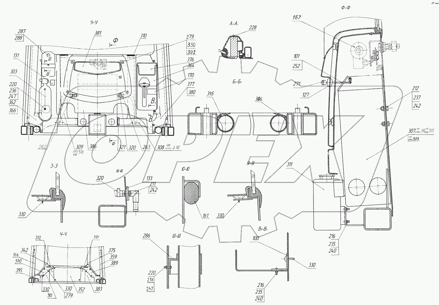  Кабина 332С4.78.10.000