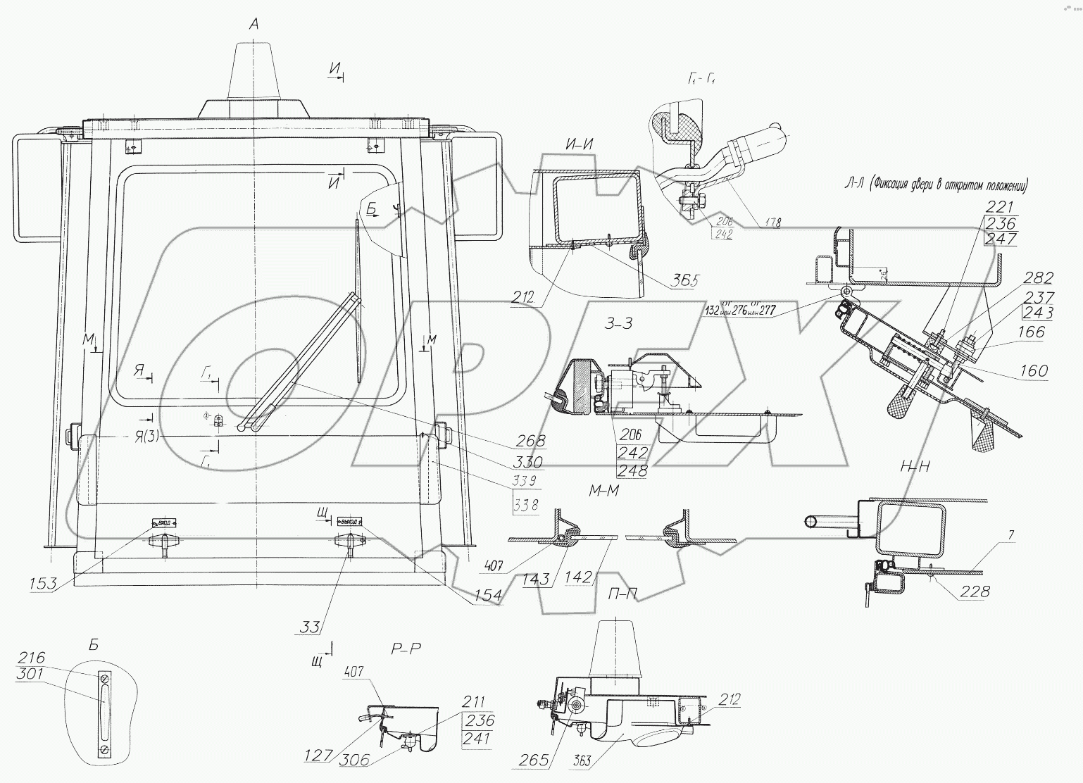  Кабина 332С4.78.11.000