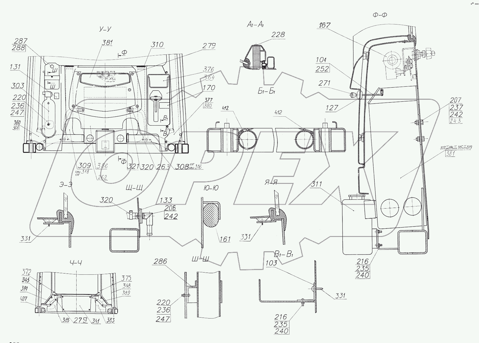  Кабина 332С4.78.11.000