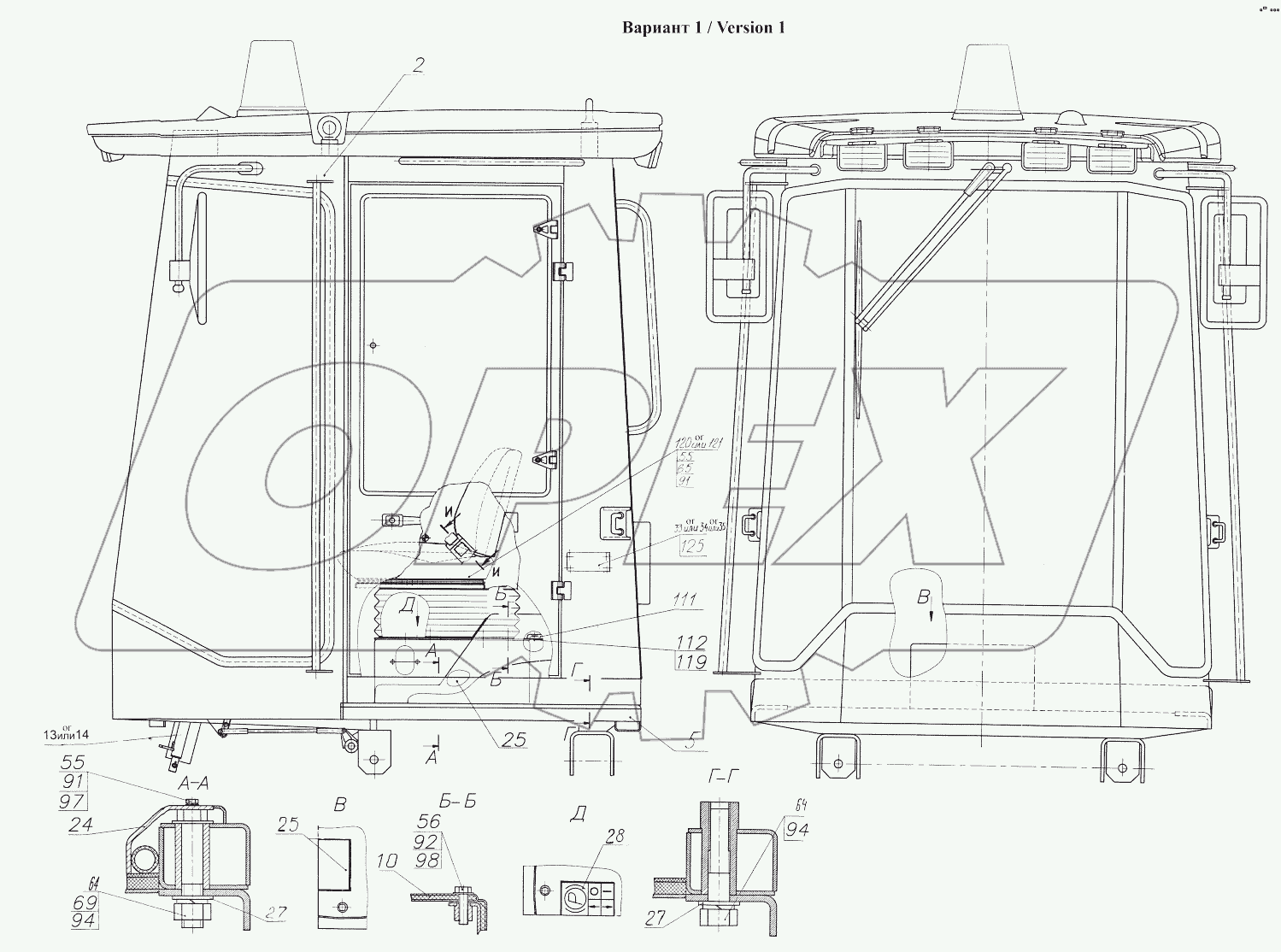  Кабина 333В4.78.00.000