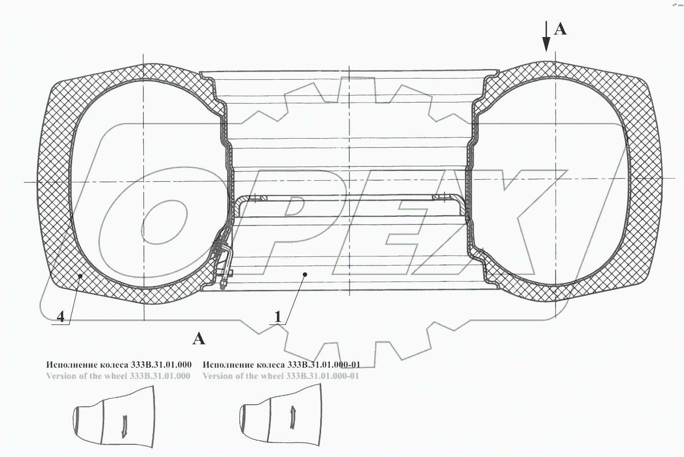  Колесо 333В.31.01.000