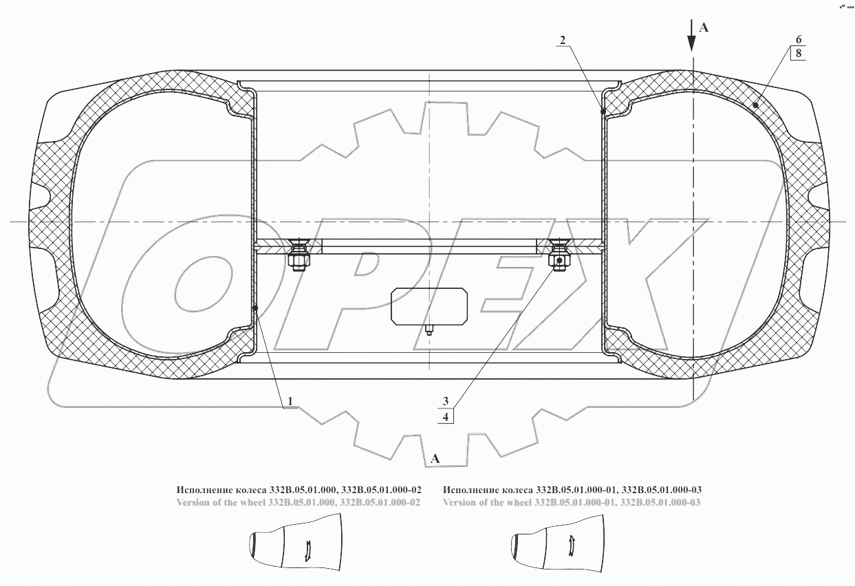  Колесо 332В.05.01.000