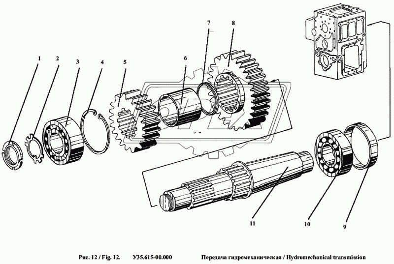 Передача гидромеханическая 8