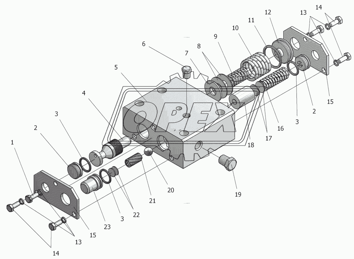 Блок клапанов У35615-12.140