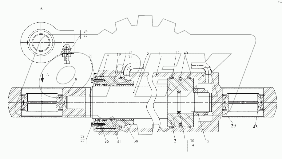 Гидроцилиндр ковшовый