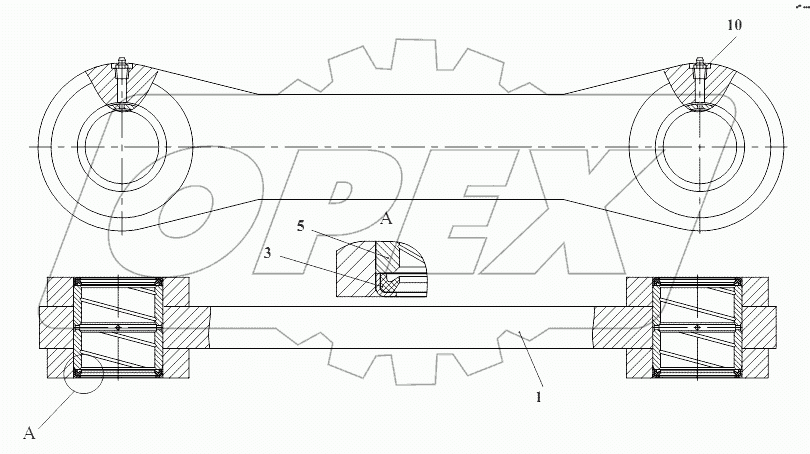 Тяга погрузочного оборудования