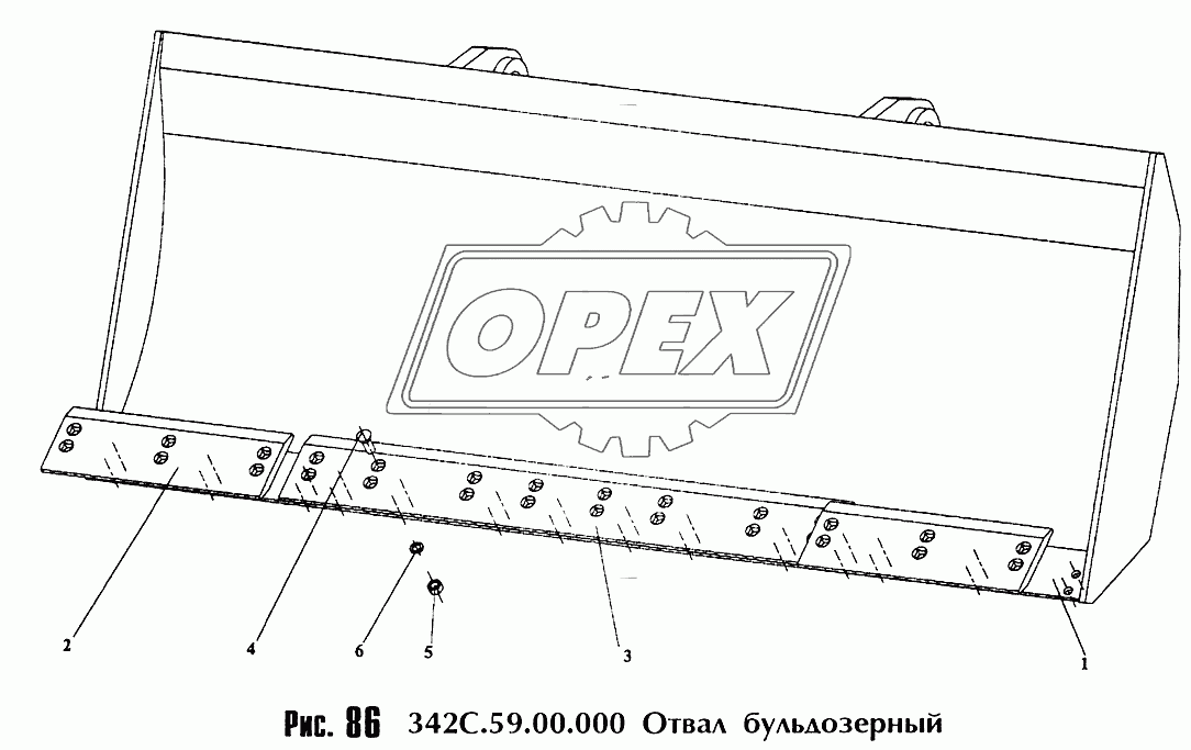 Отвал бульдозерный 342С.59.00.000