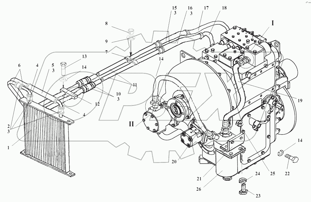 350.07.00.000 Гидросистема ГМП