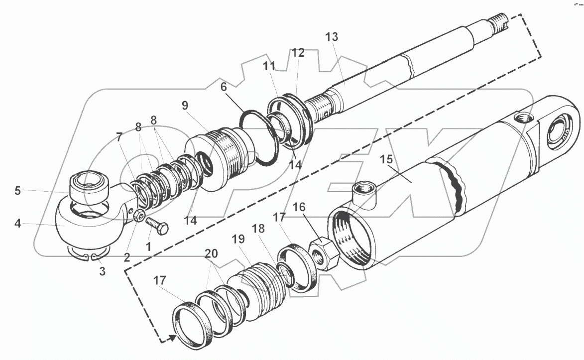 Гидроцилиндр ЦС 080 040-00.000