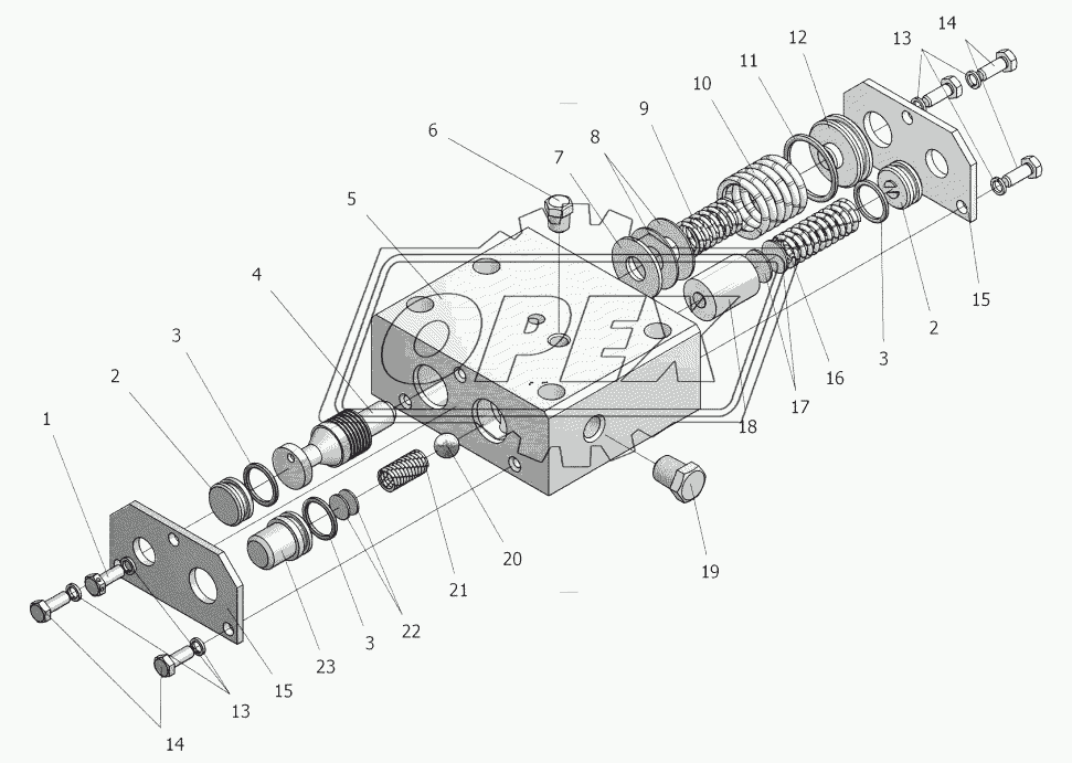 Блок клапанов У35615-12.140-Т