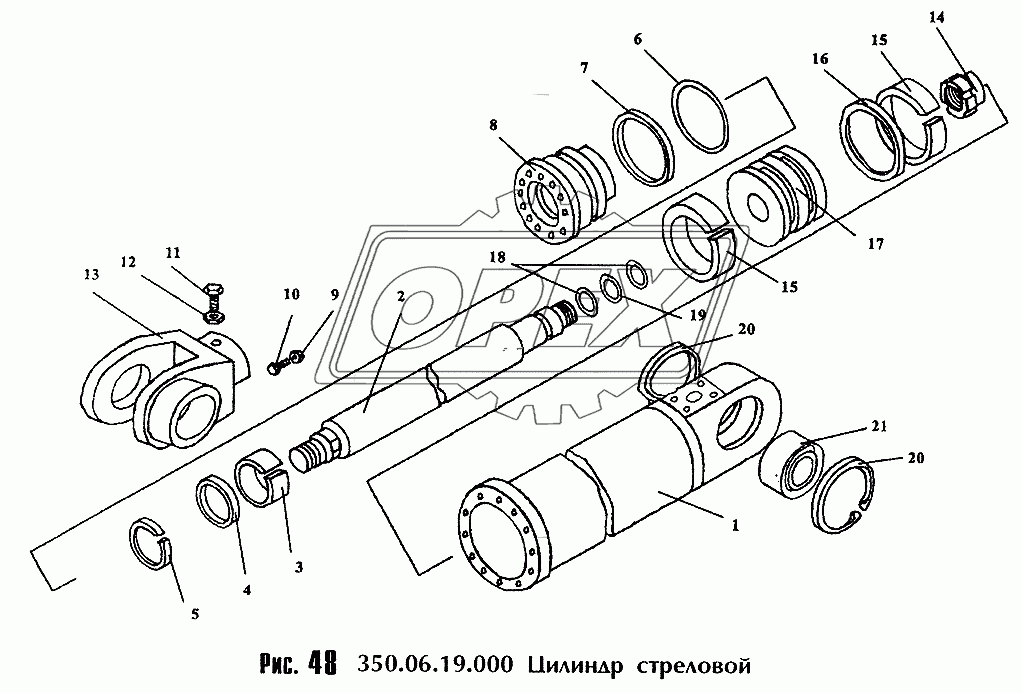 Цилиндр стреловой 350.06.19.000
