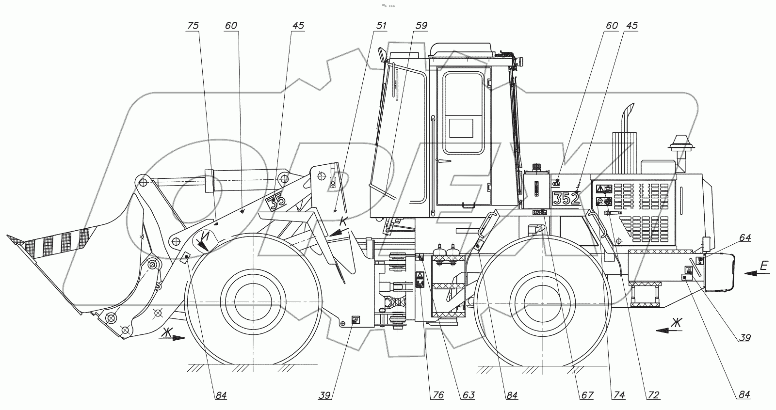  352С.00.00.000 Погрузчик универсальный