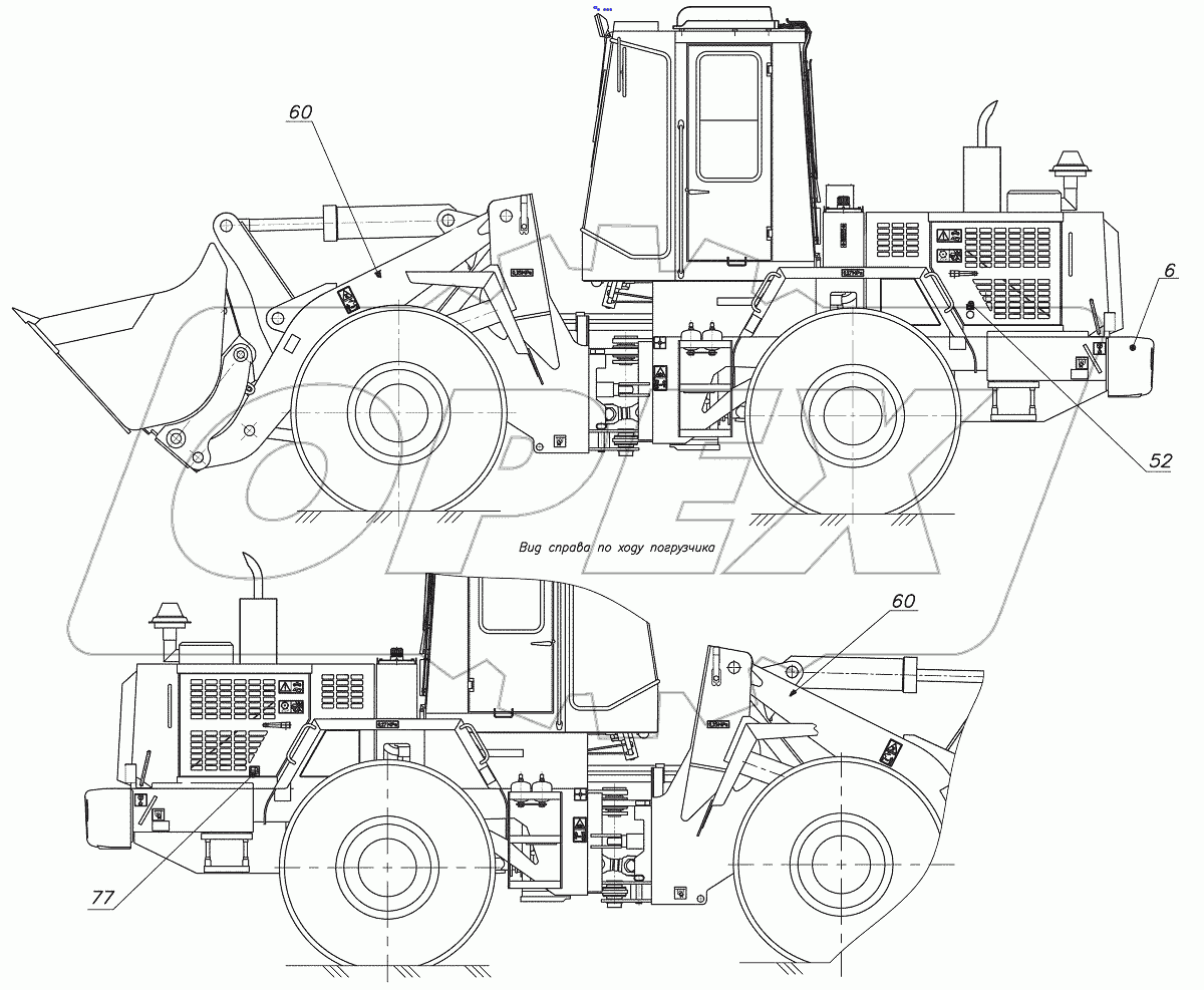  352С.00.00.000 Погрузчик универсальный
