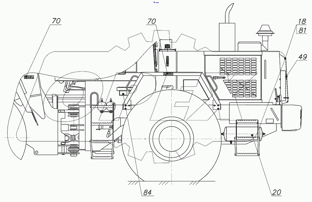  352С.00.00.000 Погрузчик универсальный