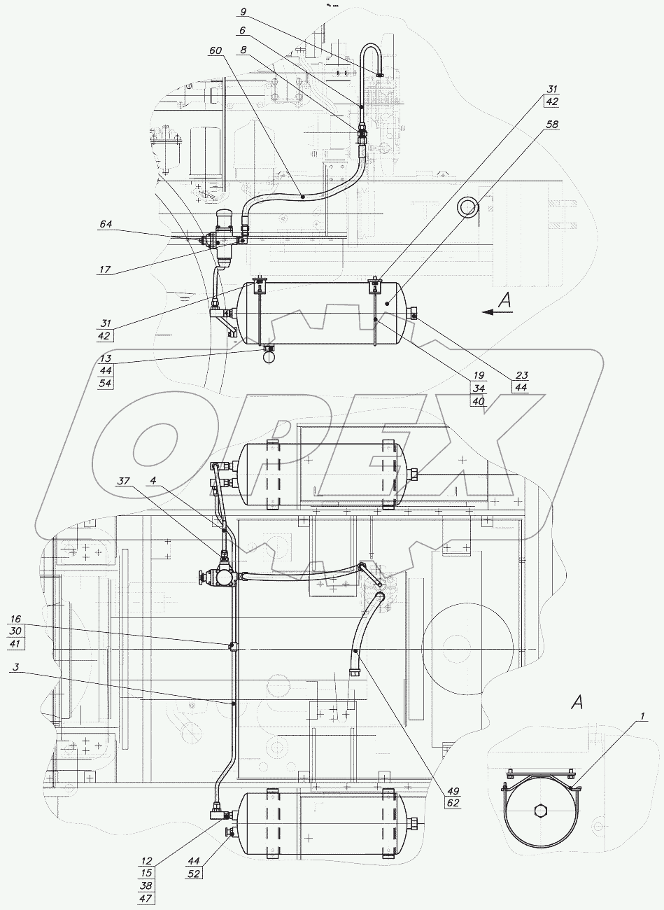  352С.18.00.000 Пневмосистема