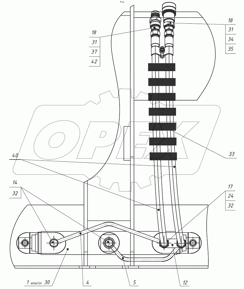  ТО-28.50.04.000 Гидросистема адаптера