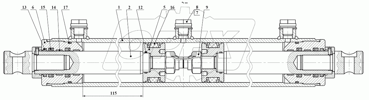  КГЦ 731.63-36/36-115 Гидроцилиндр