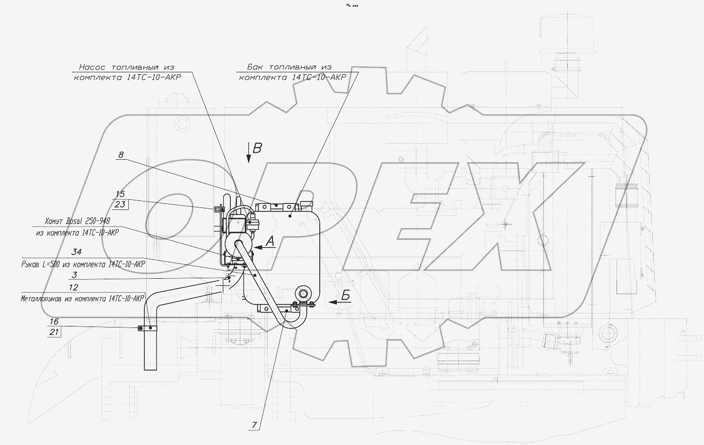  352С.10.15.005 Установка подогревателя предпускового