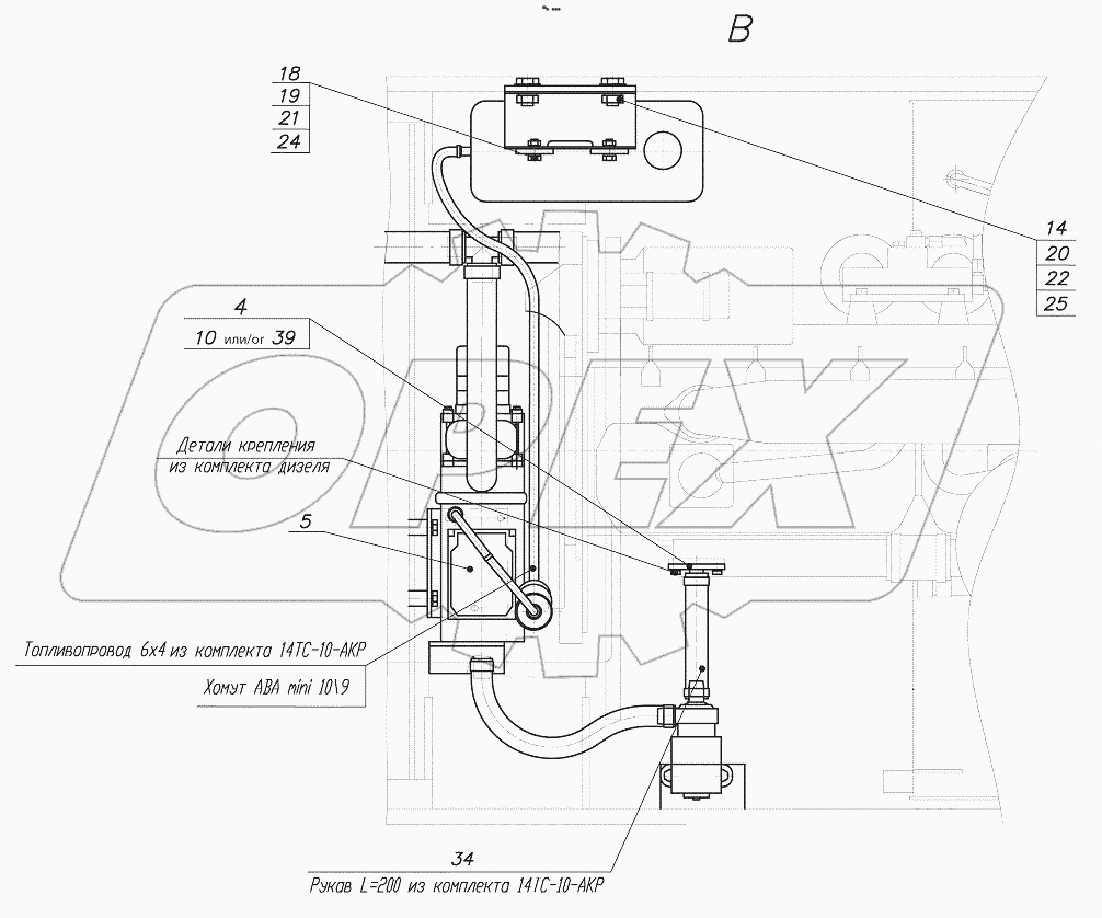  352С.10.15.005 Установка подогревателя предпускового