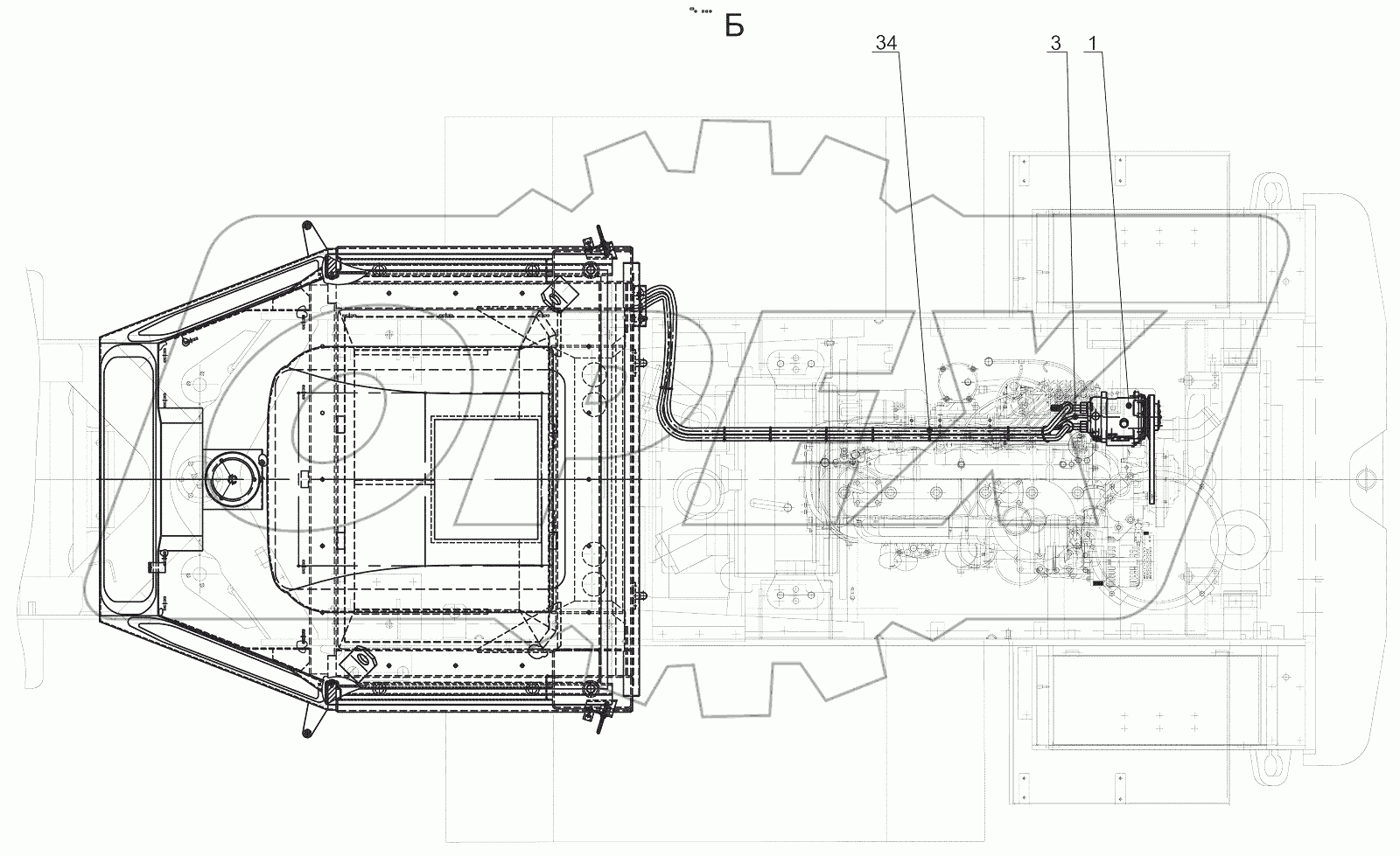  352С.50.00.000 Установка кабины