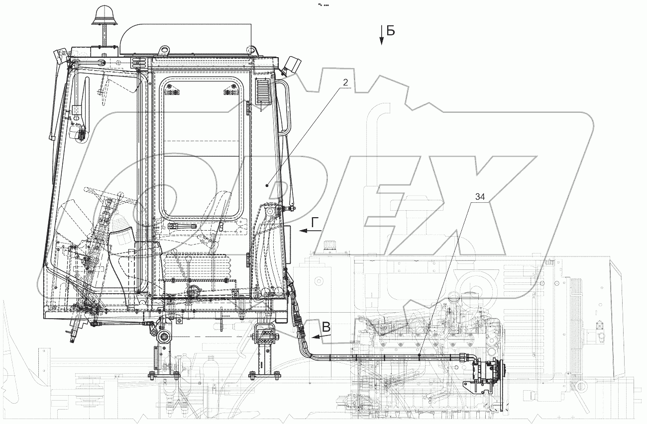  352С.50.00.000 Установка кабины