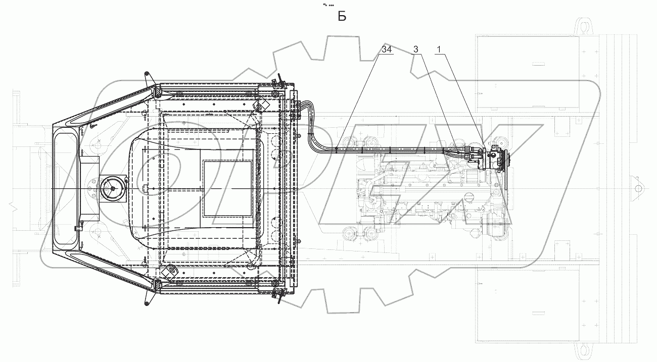 352С.50.00.000 Установка кабины