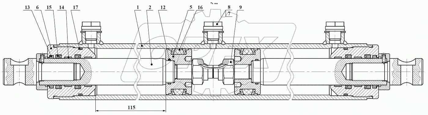  КГЦ 731.63-36/36-115 Гидроцилиндр