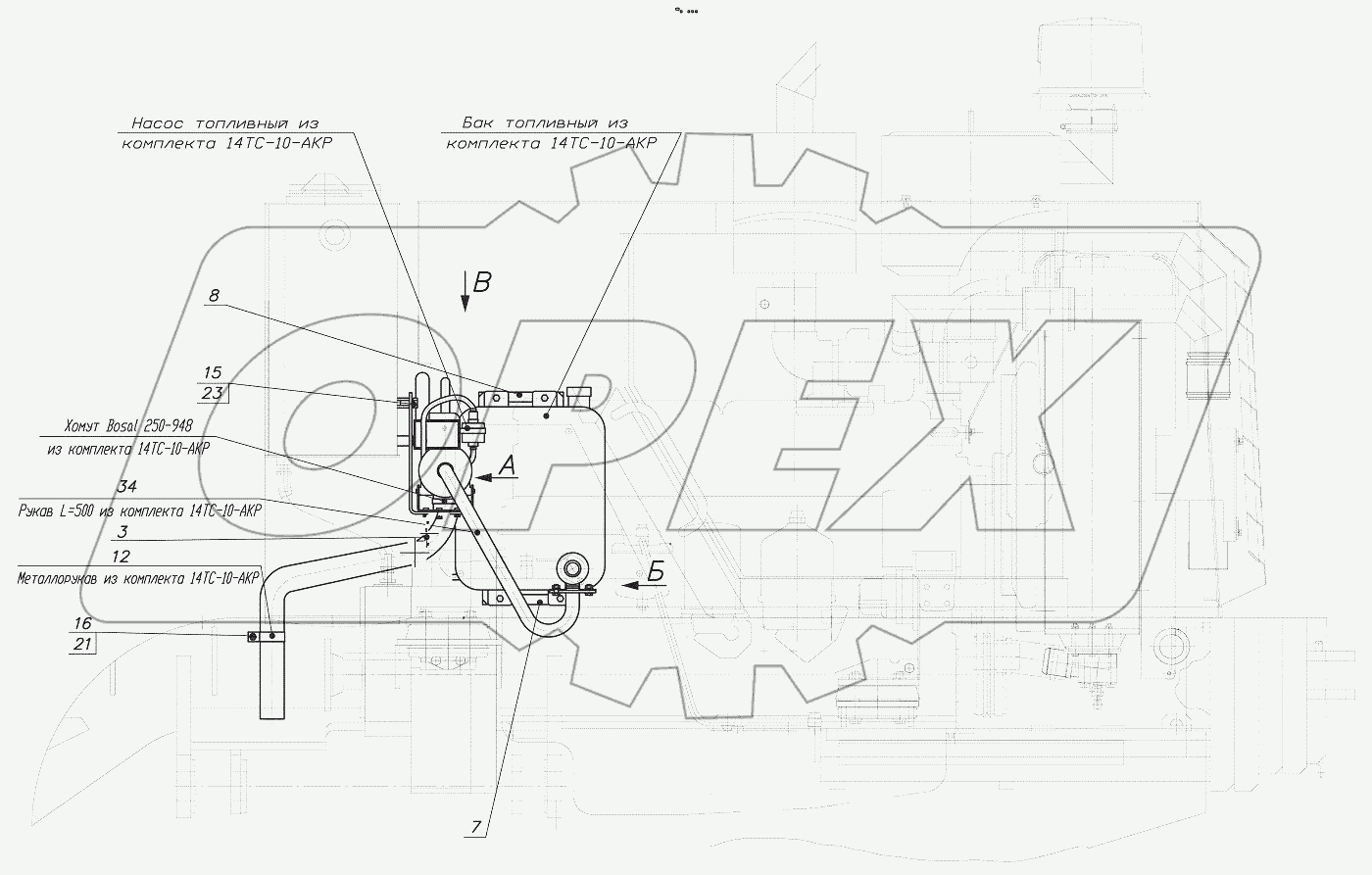  352С.10.15.005 Установка подогревателя предпускового