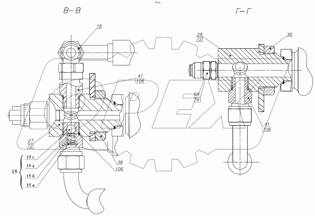  352.35.05.000 Гидросистема тормозов