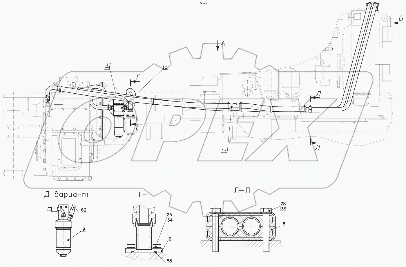  350.07.00.000 Гидросистема ГМП
