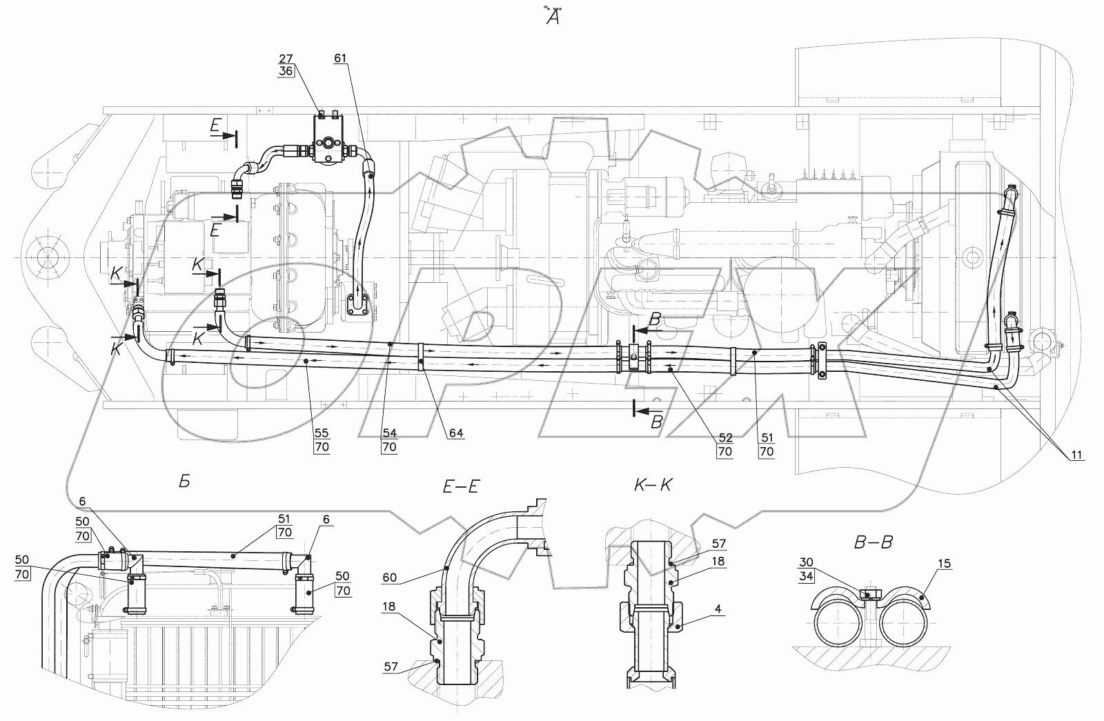  350.07.00.000 Гидросистема ГМП