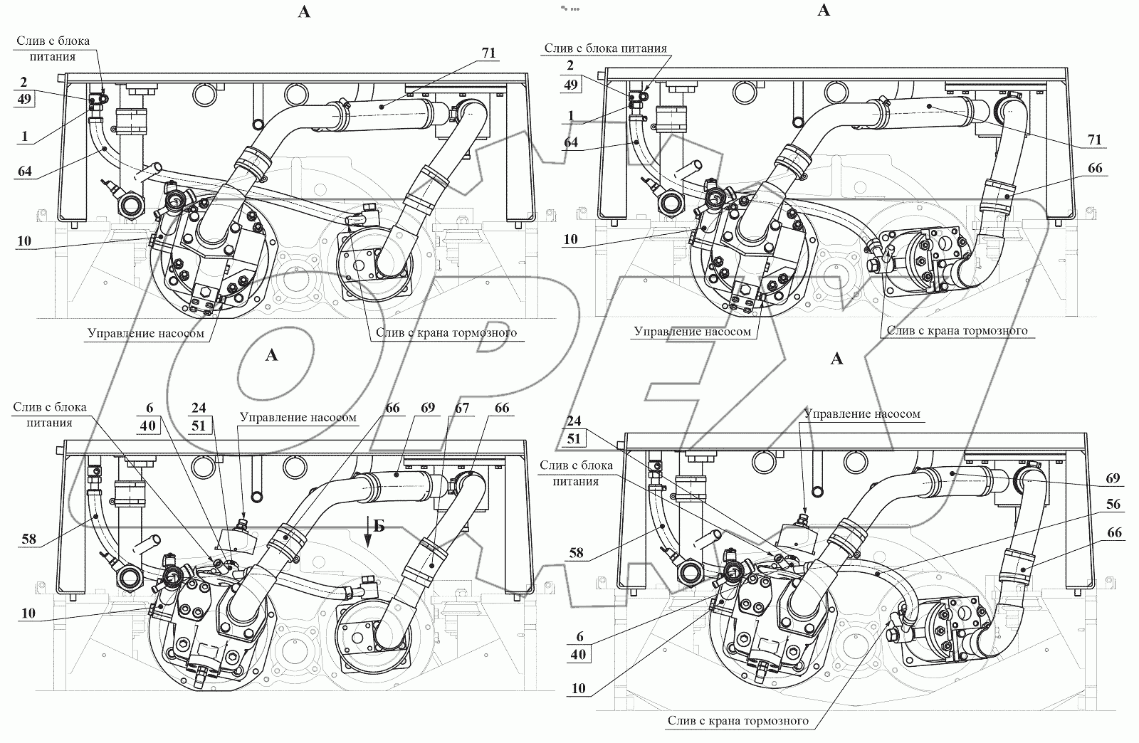  352С.46.10.000 Подключение насосов