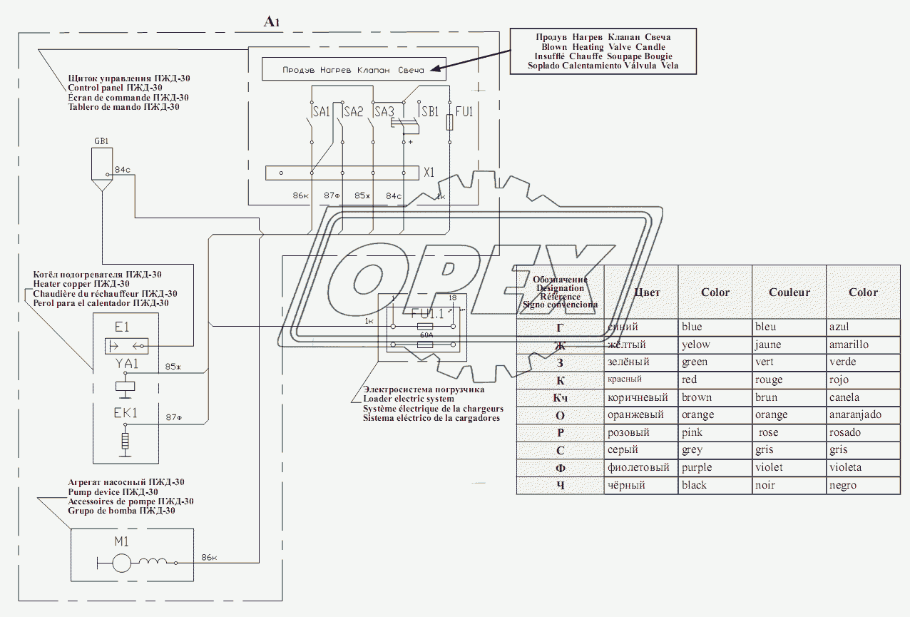 Перечень элементов к схеме электрической принципиальной ПД-30.11.00.000 Э3