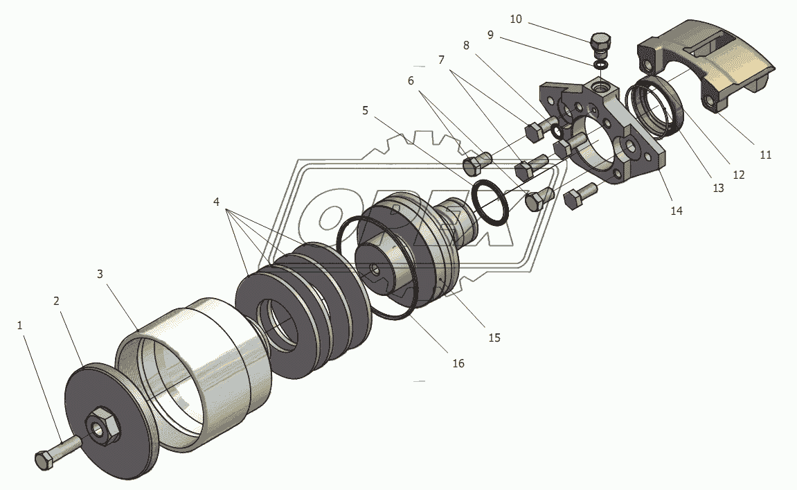 Механизм тормозной У35.615-35.510