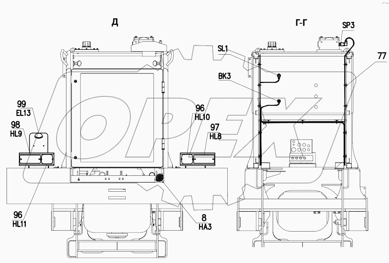 Электросистема 352СА.37.00.000