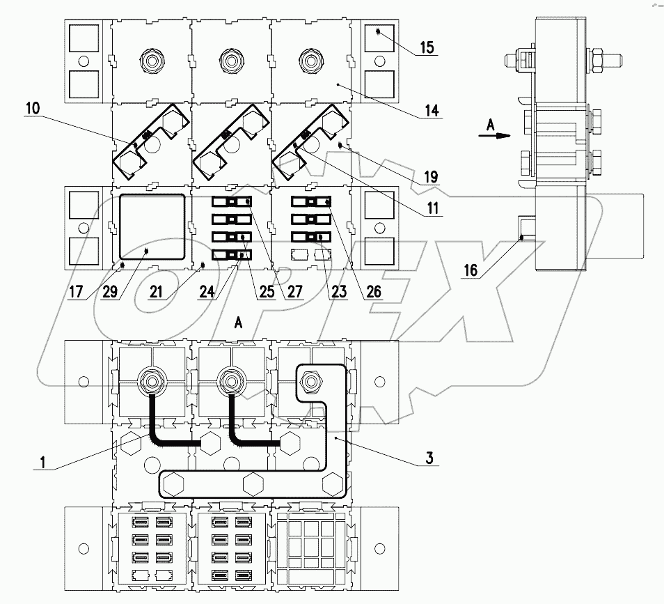 Блок коммутации 352СА.37.01.600