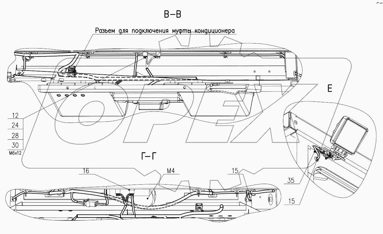 Электросистема кабины 352СА.38.01.000