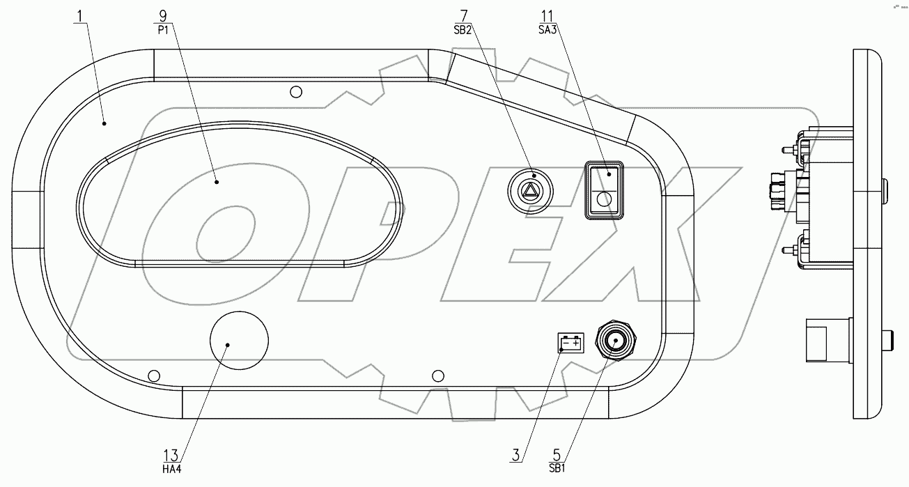 Панель передняя 352СА.38.02.600