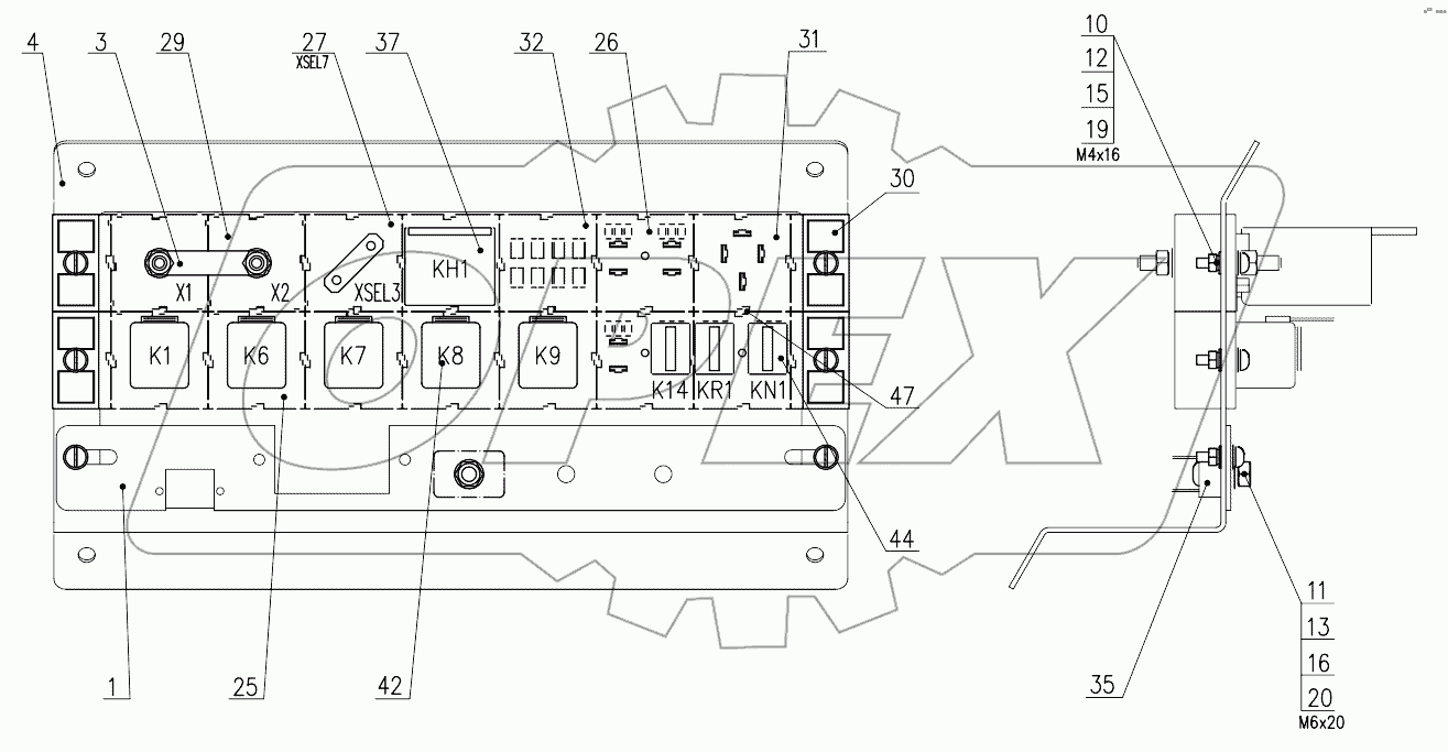 Блок коммутации 352СА.38.02.710