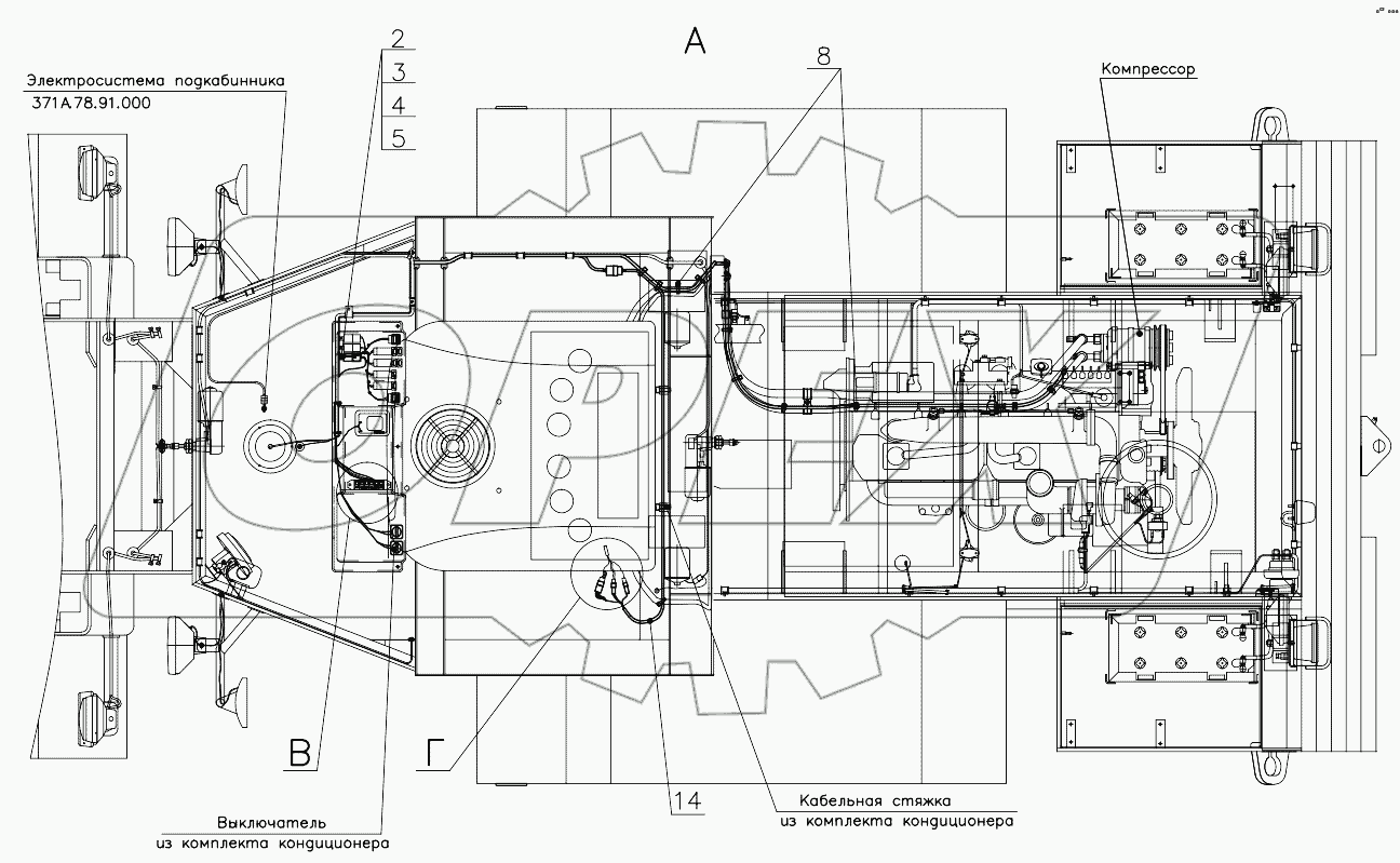 Электросистема кондиционера 371А.81.85.000