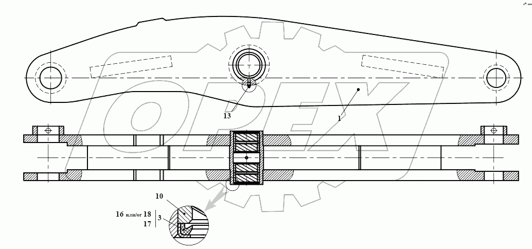 Коромысло 350С4.14.02.000