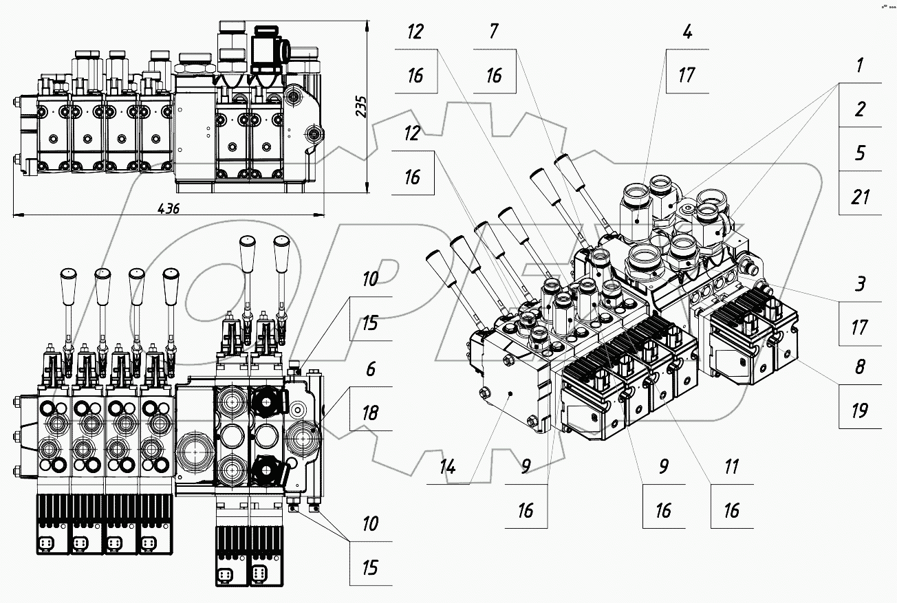 Гидрораспределитель 352СА.46.00.050