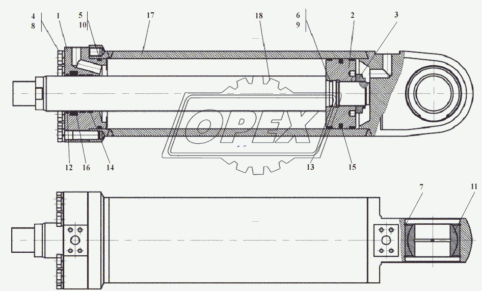 ЦS 125 063-00.000 Гидроцилиндр