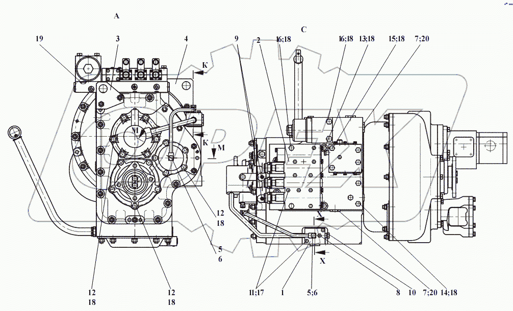 451-38.01.000 Передача гидромеханическая