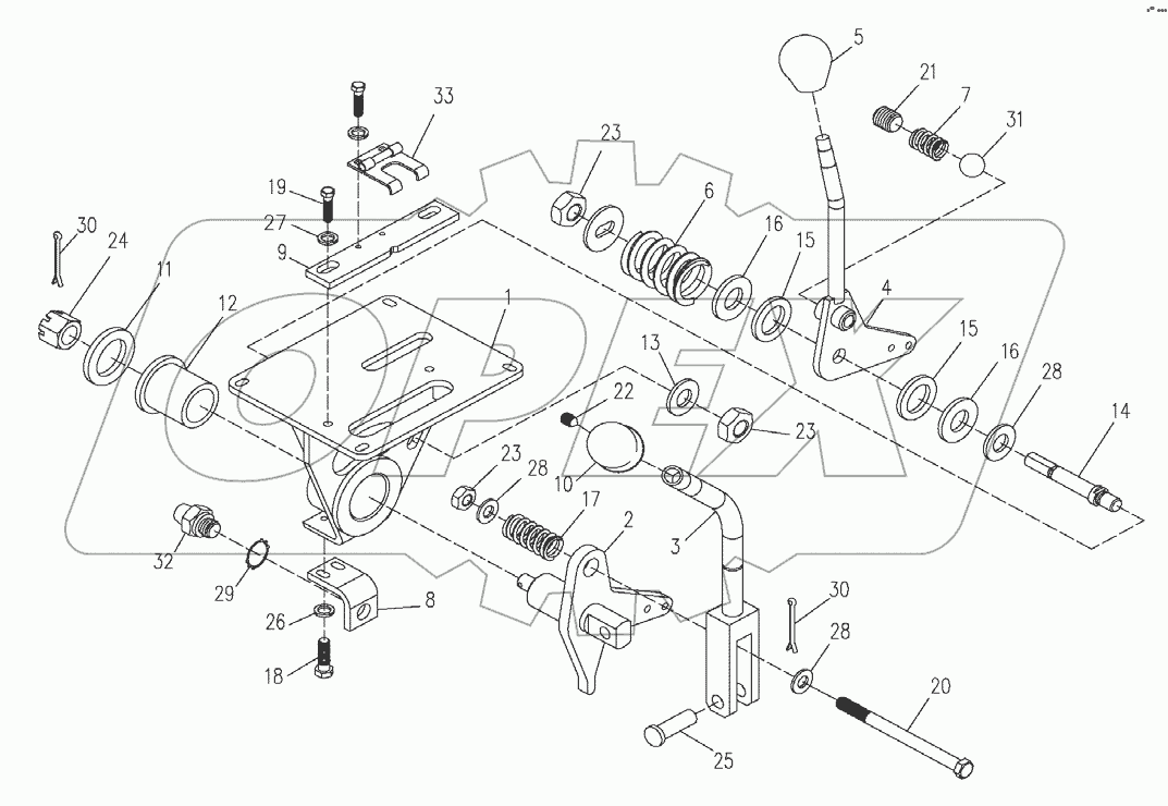 Блок рычагов 6122А.30.01.000