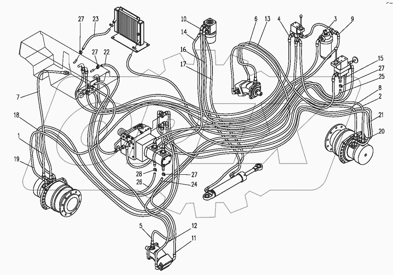 Гидросистема 6222.40.00.000