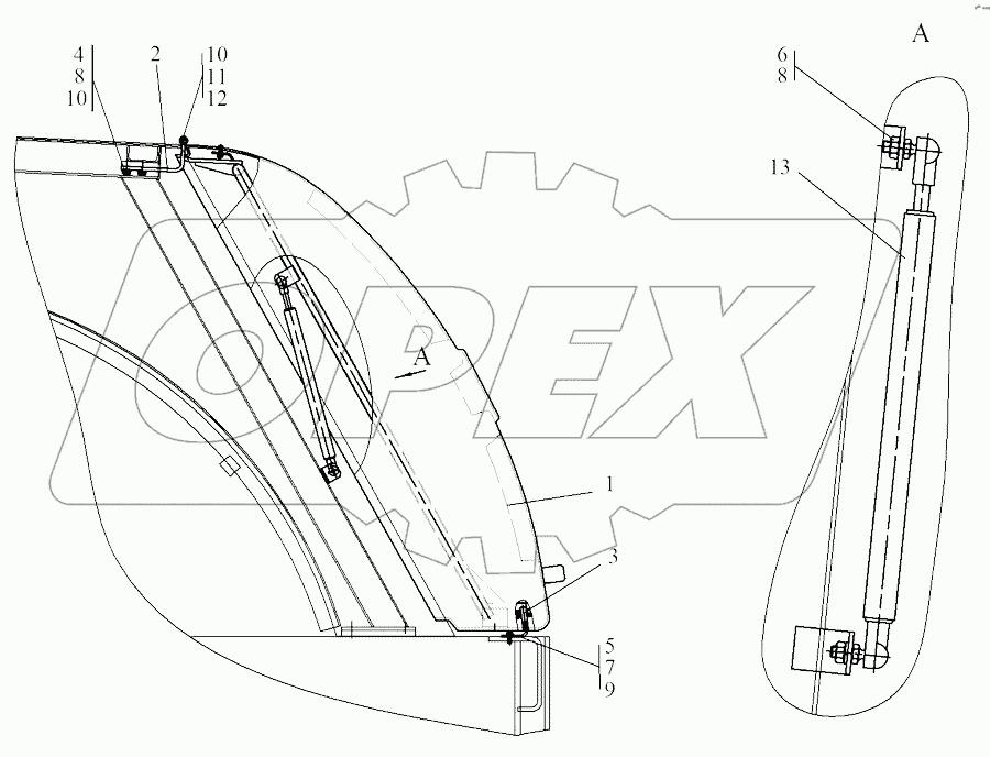 6712А.19.12.000 Установка крышки