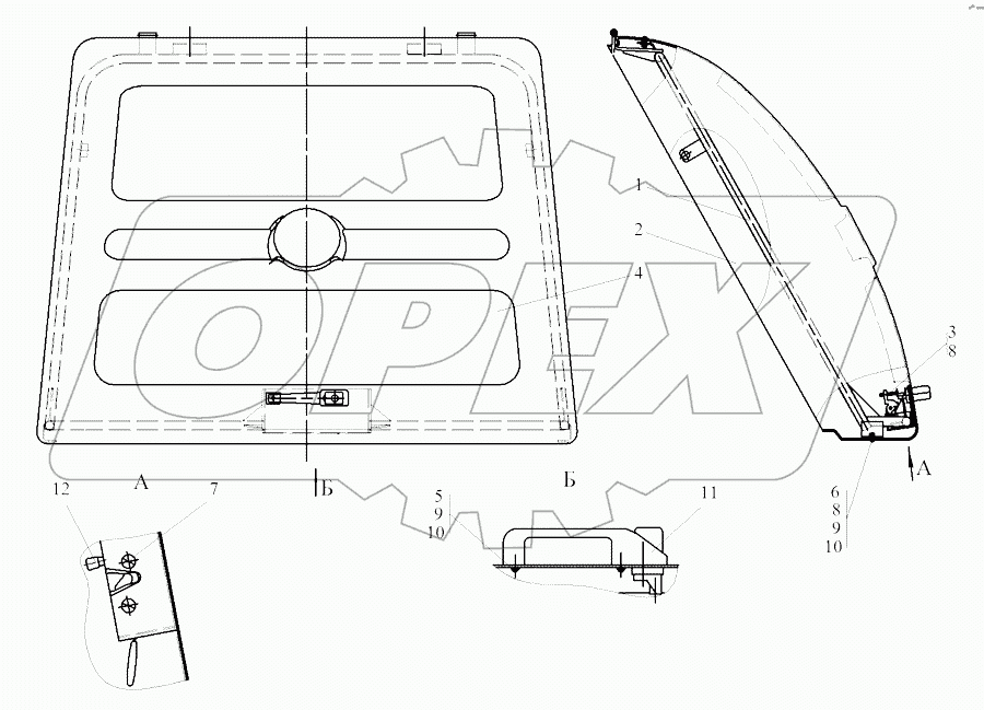6712А.19.12.100 Крышка задняя